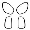 4pcs Headlight and Taillight Bezel Trim 51139801573 for Countryman R60 2010 To 2016 Gloss Black