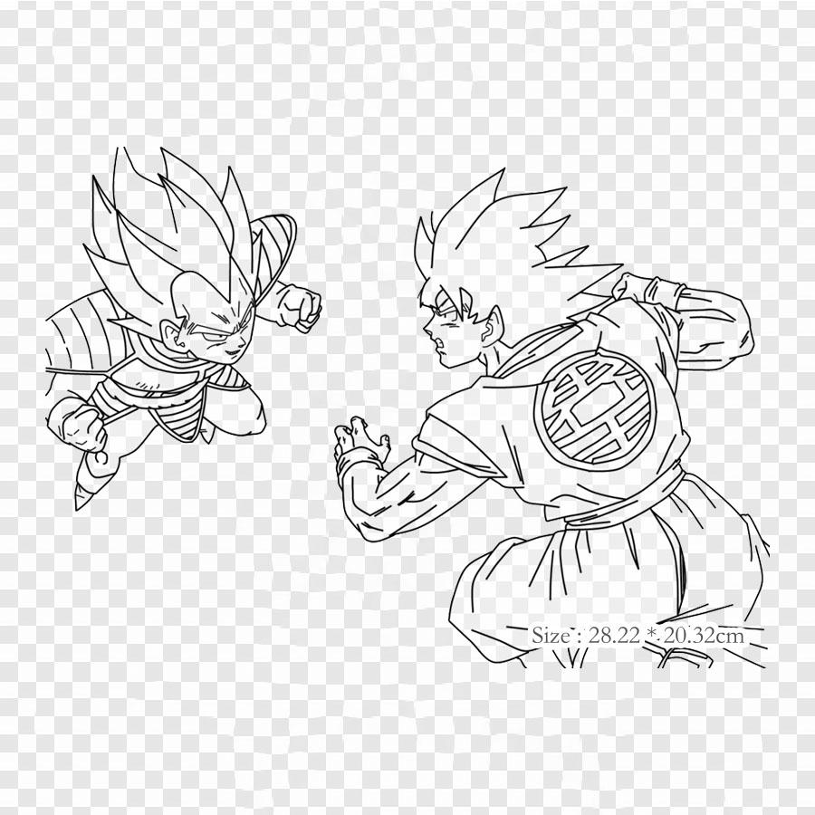 Patches For Clothes Bag Iron On Thermal Stickers Goku Vs Tenshinhan Tien Shinhan Goku Pattern Washable Heat Transfer