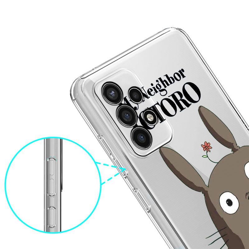 Чехол для Samsung Galaxy A13 A52 A51 A53 A12 A72 A73 A11 A33 A32 A71 A22 5G A41 A31 A21s Тоторо Ghibli Унесенные призраками мягкий чехол