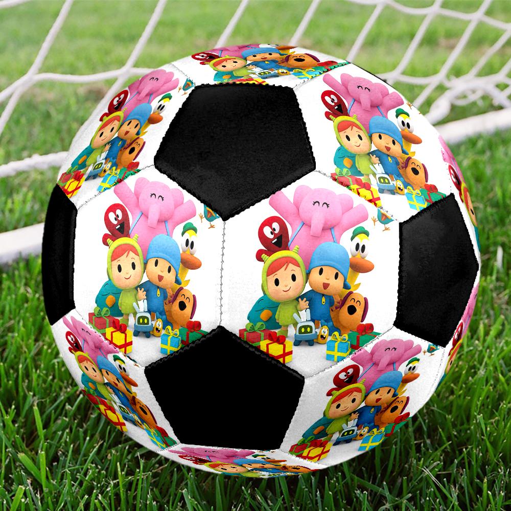 Pocoyo Theme Size 5 Soccer Ball, Suitable for Both Indoor and Outdoor Matches, a Gift Suitable for Everyone.
