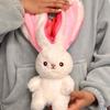 Бежевая трансформируемая плюшевая кукла-морковка-кролик от Mujiang