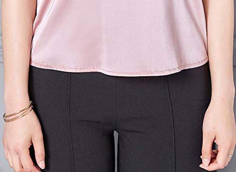 Шелковая атласная майка Rubitas для и Зима Размер Девочки, Лето, Весна, (Розовый, М)