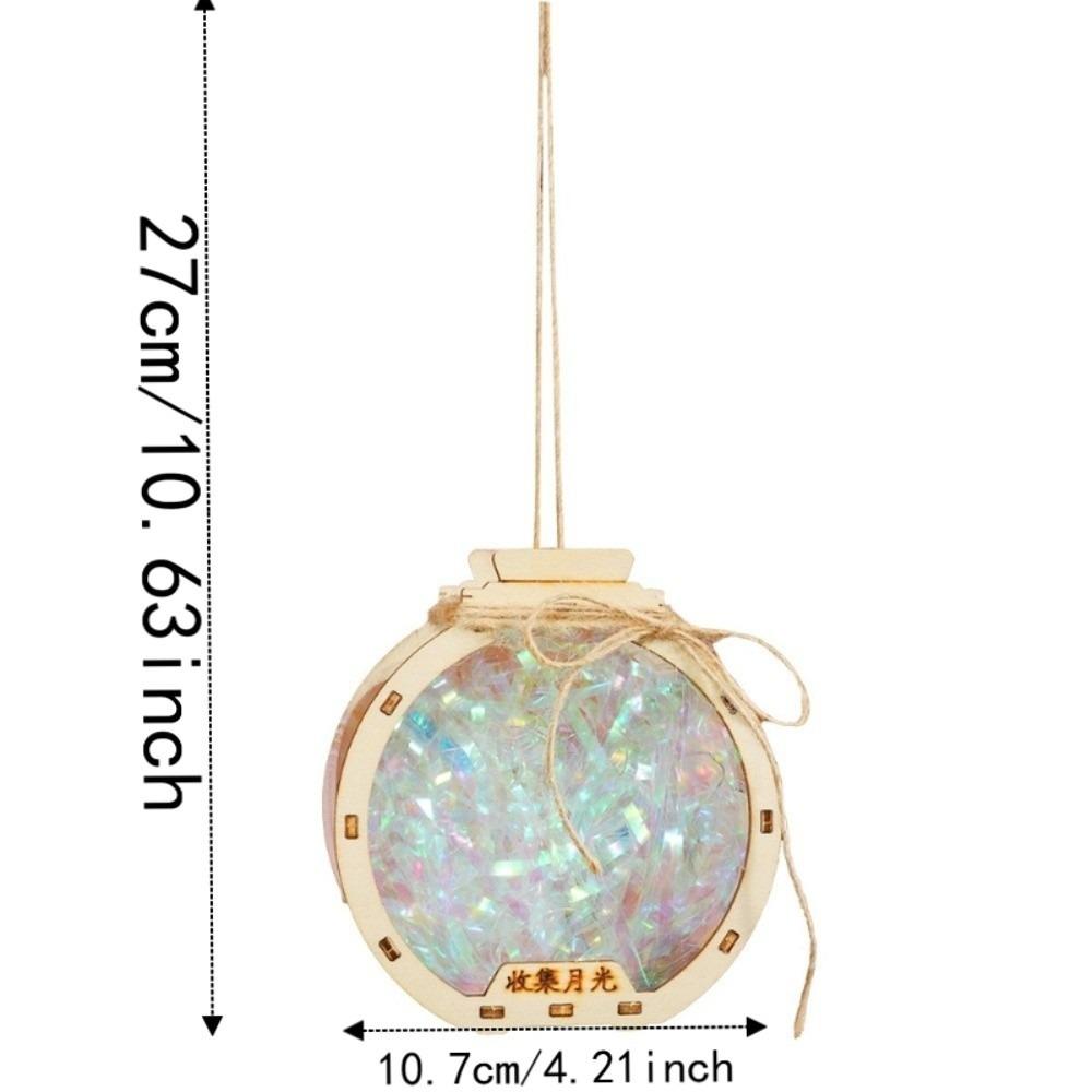 Glowing Wishing Bottle DIY Handmade Chinese Star Lamp Luminous Hanging Decor Children Gift