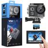 AKASO Action Camera V50Elite 4k 60fps 64GB microSD Memory Voice EIS Image 40M Underwater 8x HDMI Remote Action Sports Wearable Camera Touchscreen,