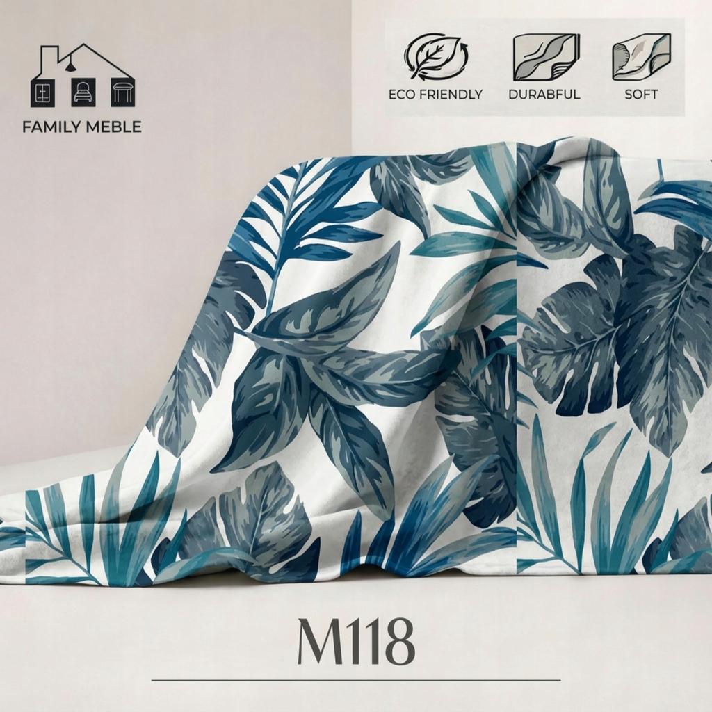 Ohrensessel Flowers Print mit gemustertem Veloursbezug im skandinavischen Stil – Family Meble