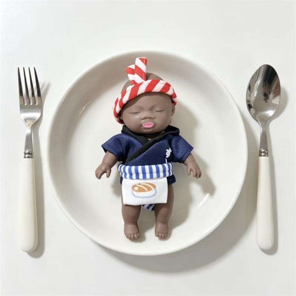 Hand Relax Black Skin Squishy Desk Home Ugly Doll Toy Creative Natasha Squeeze Doll Festival Gifts