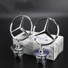 44mm 3D Metal Chrome Car Front Hood Emblem Bonnet Logo For Mercedes Benz C E S Class W204 W205 W212 W213 W211 W220 W222 W223 DNOPR1