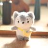 Cute Mini Plush Dog And Rabbit Keychain Fluffy Accessory With Soft Pp Cotton Filling