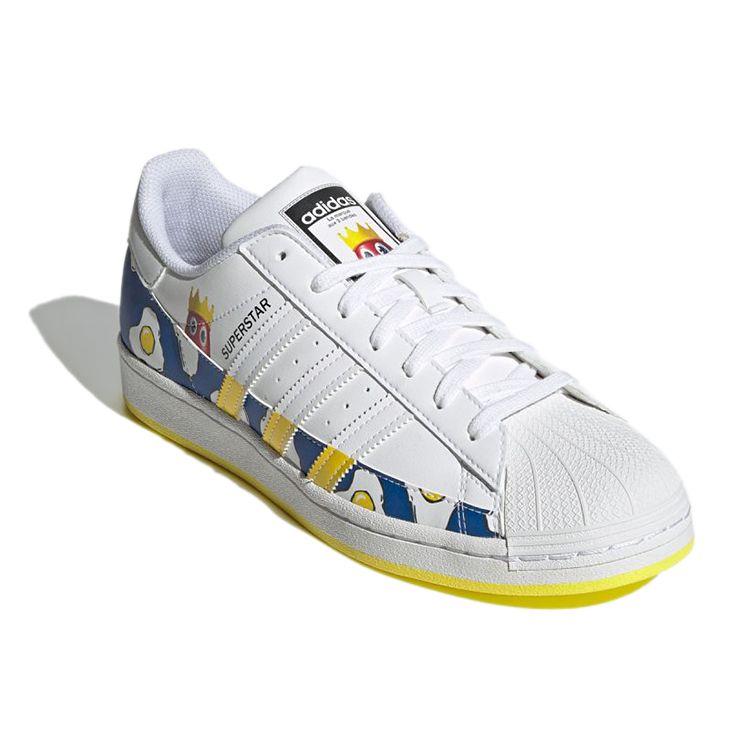 Philip Colbert X Adidas Superstar Save The Lobster - Fried Eggs Unisex Sneakers White Footwear-White Bright-Yellow GX7997