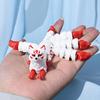 3D Printed Fox Ornament Articulated 5-Tailed Fox with Movable Joints