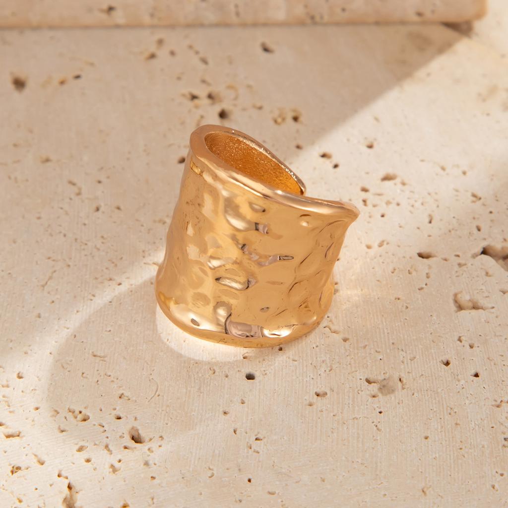 Модное полое кольцо из сплава Sense, простые нерегулярные двойные кольца, набор металлических колец Cold Ins Style, легкое роскошное женское кольцо Sense Commuter