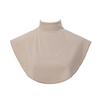 New Womens Muslim Modal Fake False Collar Islamic Hijab Extensions Turtleneck High Neck Cover Warmer Bright Solid Color Half Top