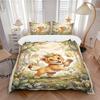 Lion Cub Forest Print 3Pcs Bedding Setduvet Cover With 2 Bedropillowcase Home Birthday Gift