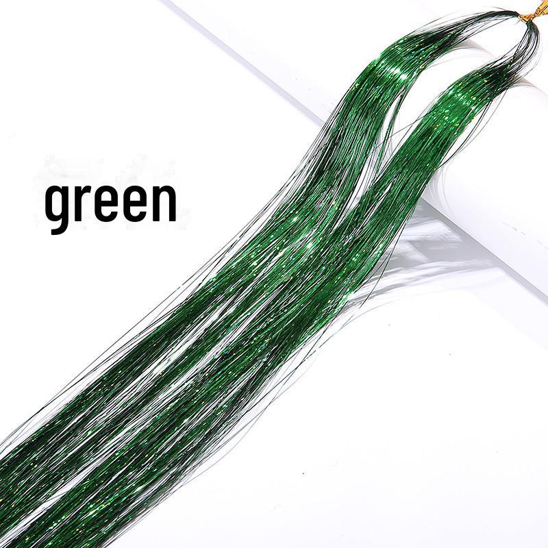 Цветные лазерные накладные пряди для волос