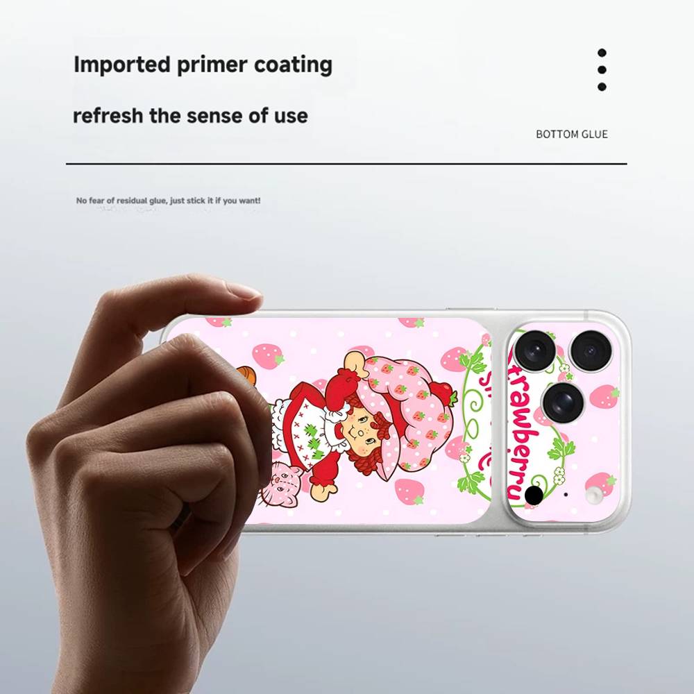 Мультяшная Девочка S-Клубника S-Клубничный Торт Для IPhone 17 Pro 17 Pro Max Задняя Наклейка-Обёртка Защитная Наклейка