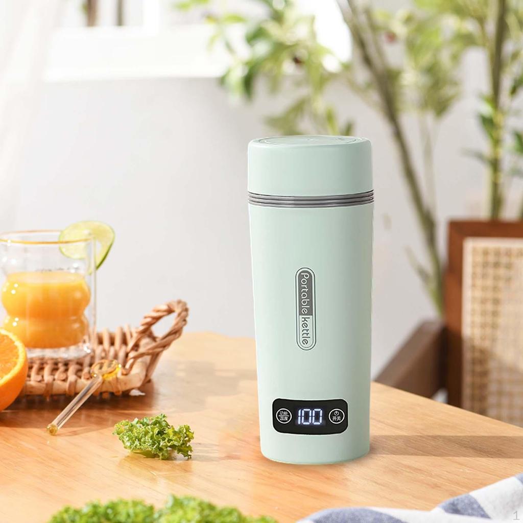 Портативный чайник на 350 мл с автоматическим отключением кофе для офиса, отеля, дома, белый