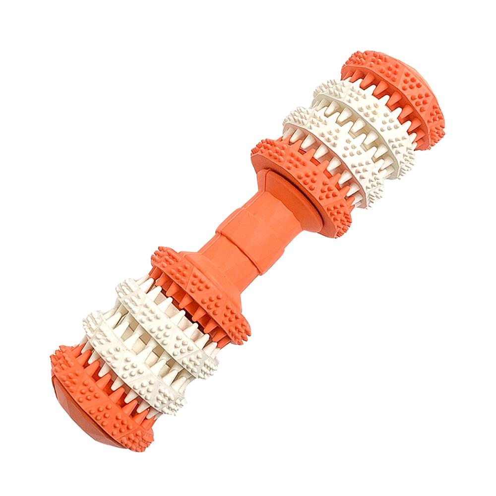 Natural Rubber Interactive Dog Toy Durable Teeth Cleaning Chew
