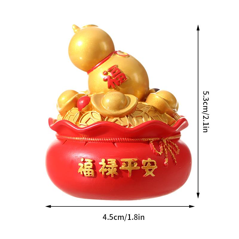 Новогоднее украшение в виде змеи, подарочная статуэтка, украшение к Китайскому Новому году, настольные аксессуары, украшение в стиле китайского зодиака.