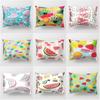 Ins Fruit Single Sided Polyester Pillow Case Watermelon Banana Pineapple Strawberry Pattern Waist Cushion Cover Bedside Pillow Case
