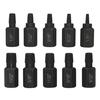 10Pcs Damaged Bolt Extractor Kit High Hardness Rustproof Easy To Use Heavy-Duty Screw