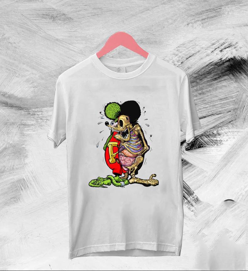 Rare Ed Roth Rat Fink Basic Gift For Fan White S-2345XL Unisex T-shirt TMB1050