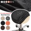 Bar Stool Cover Round Waterproof Bar Stool Seat Covers with Elastic Bands Bar Stool Chair Cover Washable Stool Cushion Slipcover