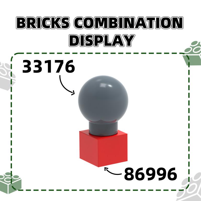 Нетоксичные 348 шт./Лот 86996 Модифицированные строительные блоки 1x1x2/3 Аксессуары для Moc Совместимые с Brick Toys Подарочная коробка для детей