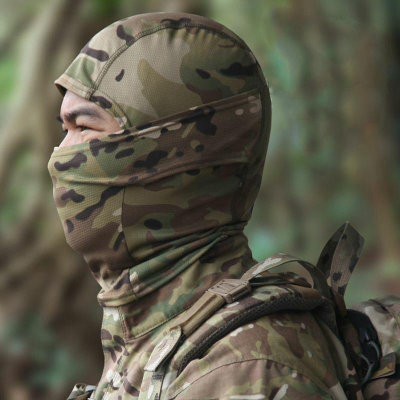 Маскировочная Балаклава Маска на все лицо CS Лыжи Велосипед Охота Покрытие для головы и шеи Подшлемник Кепка Multicam Мужской Шарф