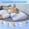 Crescent-Shaped Slow Rebound Memory Foam Neck Support Pillow