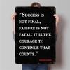 Winston Churchill Quote Metal Wall Art Success Is Not Final Inspirational Home Office Decor Motivational