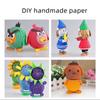 10 шт., детская бумага для оригами ручной работы, цветная гофрированная бумага, детские пакеты для рукоделия, скрапбукинга, оберточная бумага для цветов