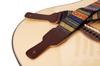 MUSIC FIRST Original Design Classic Country Style Soft Cotton and Leather Guitar Banjo Strap Direct from Japan