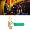 G1Celsius4   Male to 8Celsius10Celsius12mm Hose Barb   Valve Green Lever Handle Thicken Brass Valve(8mm)