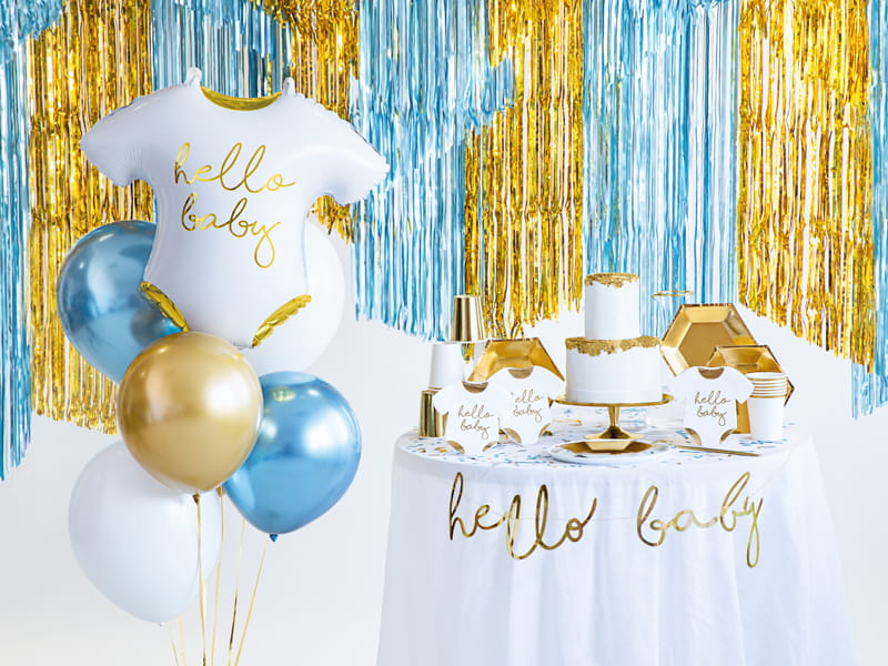 Partydeco Kurtyna Party Kolor Niebieski 90X250Cm
