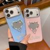 Зеркало для макияжа Love Nectarine 3D, совместимое с чехлом для телефона iPhone 16 Pro Max для 15 Pro, с мягкими краями, для 14 Plus, 17 promax, Чехол