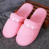 1Pair Disposable Winter Slipper Men Women Hotel Home Slippers Non-slip Portable Travel Sandals Coral Fleece Soft Warm Flip Flops