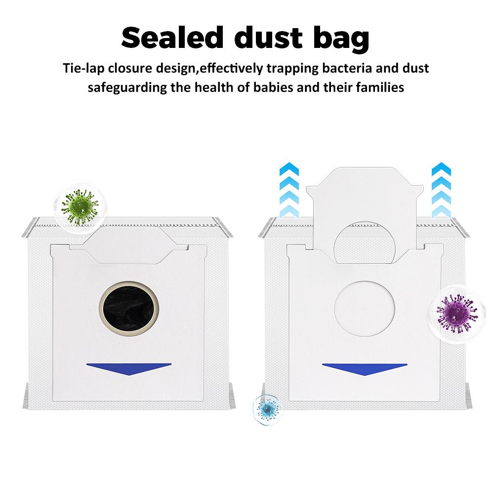 Dust Bags For Ecovacs DEEBOT N30 Omni N30 Pro Omni N30 Pro Sweeping Robot Vacuum Cleaner Spare Parts Trash Bag Home Accessories
