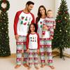 Christmas Day Prints Family Matching Long Sleeve Tops+Pants Set Family Matching Sets
