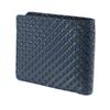 Inden Bill Compartment Coin Purse Navy Blue X Black Small Ring Chain [Indenya] Bi-fold Wallet, J, Included, Deerskin, Lacquer, 2006-04-177