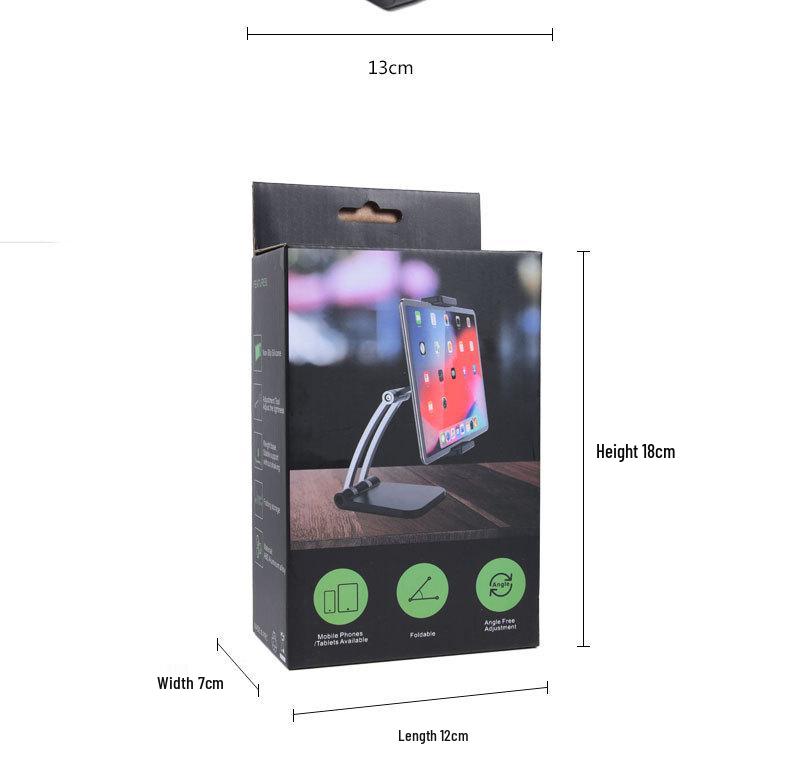 Adjustable Tablet & Phone Stand for 4-15 Inch Devices - Ideal for iPad & Live Streaming