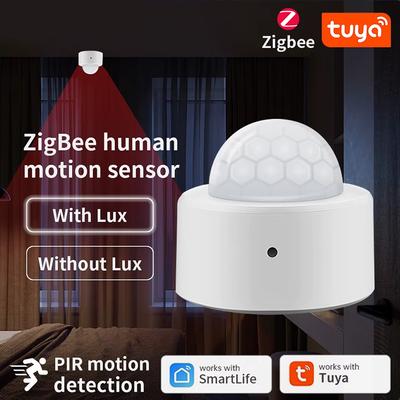 Датчик движения PIR Tuya ZigBee Инфракрасный детектор движения человека с дистанционным управлением через приложение Аварийная сигнализация для домашней безопасности Работает с Alexa Smart Life