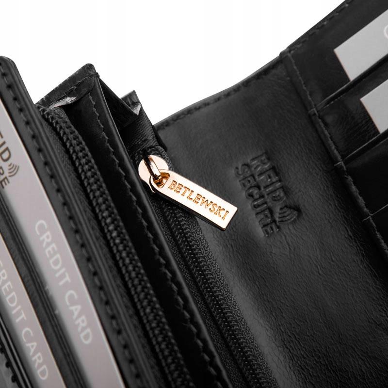BPD-VS-106 BLACK Women' SHINY Wallet +CERTIFICATE
