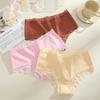 3Pcs/Set Women's Seamless Cotton Briefs Women Panties Solid Color Breathable Underwear Female Low Waist Soft Lingerie S-XXL