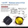 Waterproof Micro Tactile Switch, 4-Pin, 6x6mm, SMD/Through-Hole, Side Press, Self-Locking