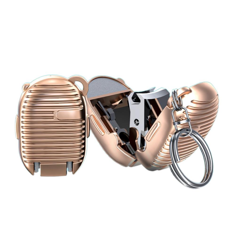 Mini Nail Clipper Keychain Suitcase Shape Fingernail Clipper Portable Car Keyring Trim Nails