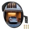 Convex Driveway Edge Corner Blind Spot Wide Curved Safety Mirror with Adjustable Mounting Bracket 30cm Mirror, Mirror, Angle, (Indoor/Outdoor Use),