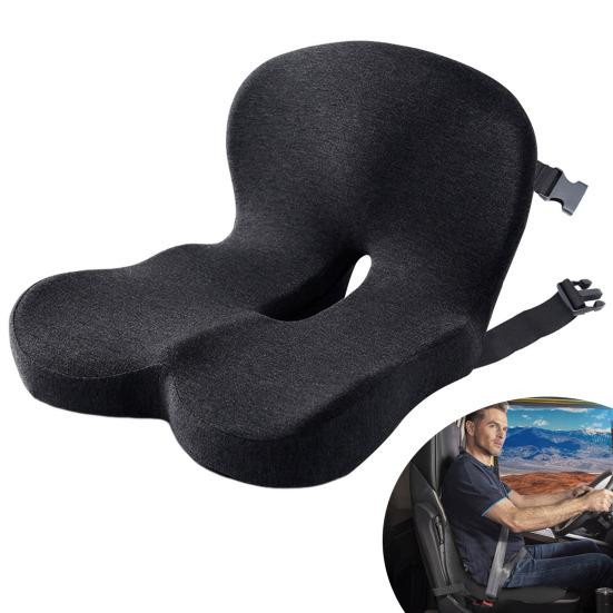 Подушка на сиденье водителя грузовика Подушка для спины из пены с памятью с регулируемым ремнем Эргономичная