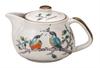 Kutani Ware Iwataya Kingfisher Teapot, (with Strainer) K9-626