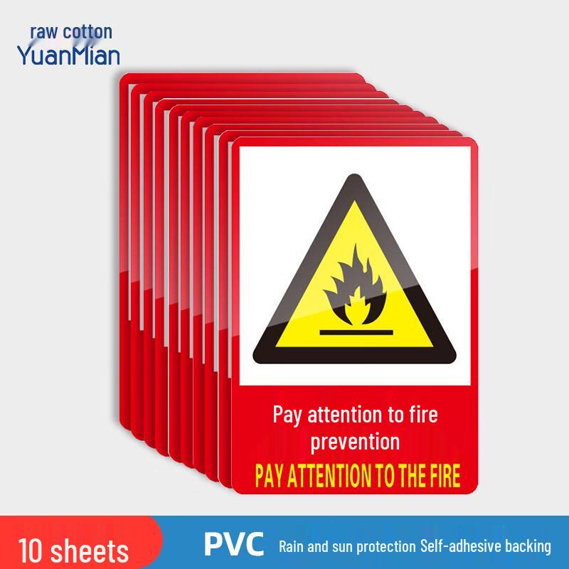 Attention Fire Safety Signage