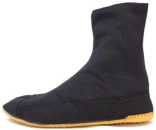 RIKIO Туфли Ninja Tabi с низким верхом и амортизацией! Черный Джикатаби (24,5 см Япония / 7,5 США Женщины / 6,5 США Мужчины)